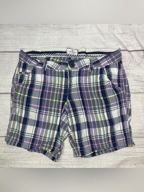 America Eagle Women’s 6 Plaid Low Rise Y2K Shorts